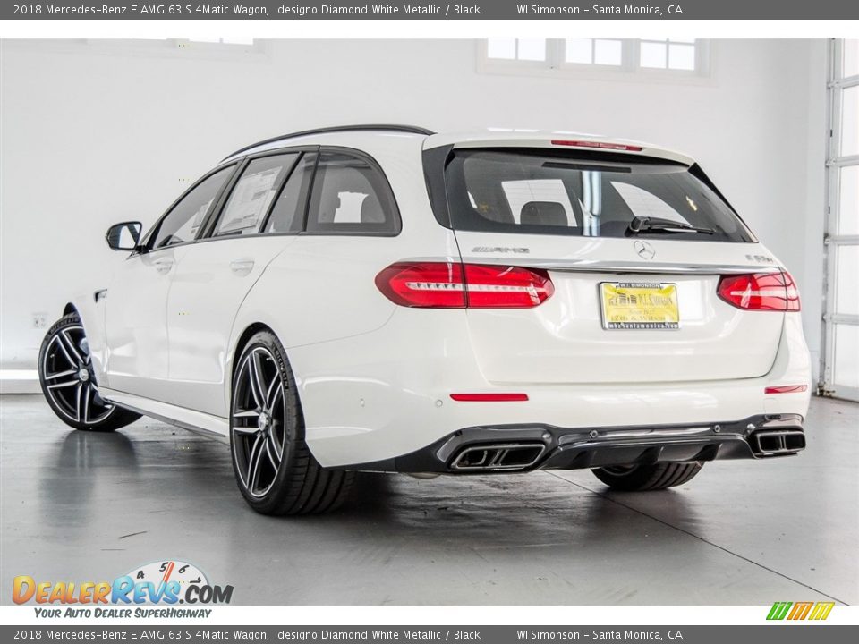 2018 Mercedes-Benz E AMG 63 S 4Matic Wagon designo Diamond White Metallic / Black Photo #10