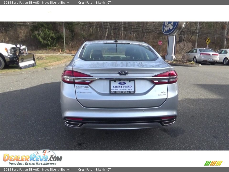 2018 Ford Fusion SE AWD Ingot Silver / Ebony Photo #6