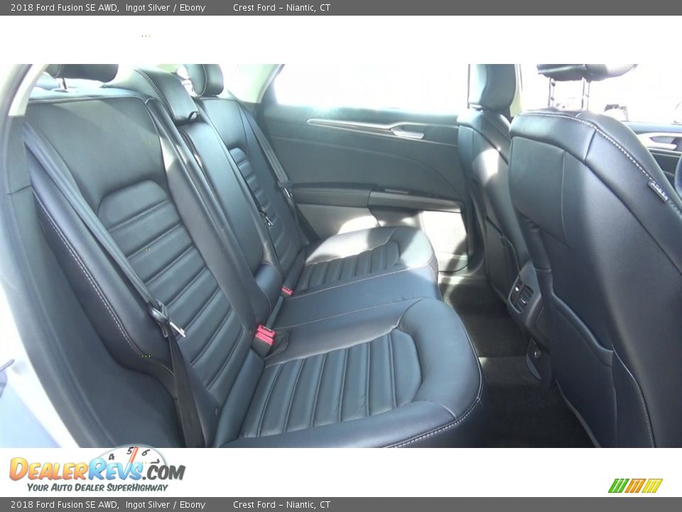 Rear Seat of 2018 Ford Fusion SE AWD Photo #23