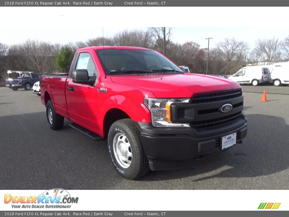 2018 Ford F150 XL Regular Cab 4x4 Race Red / Earth Gray Photo #1