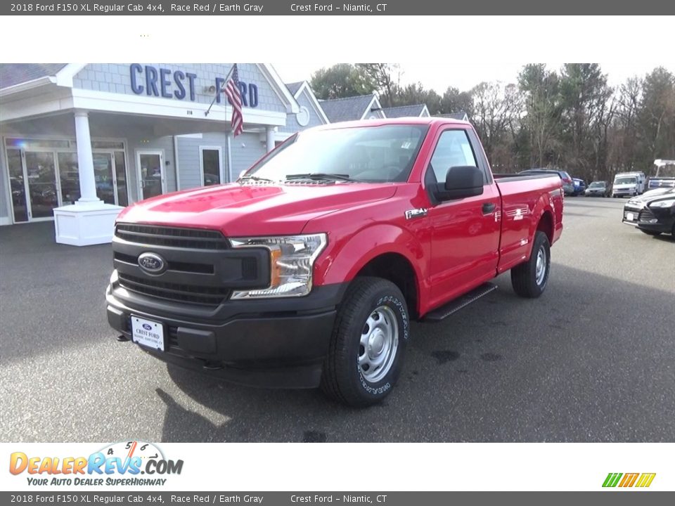 2018 Ford F150 XL Regular Cab 4x4 Race Red / Earth Gray Photo #3
