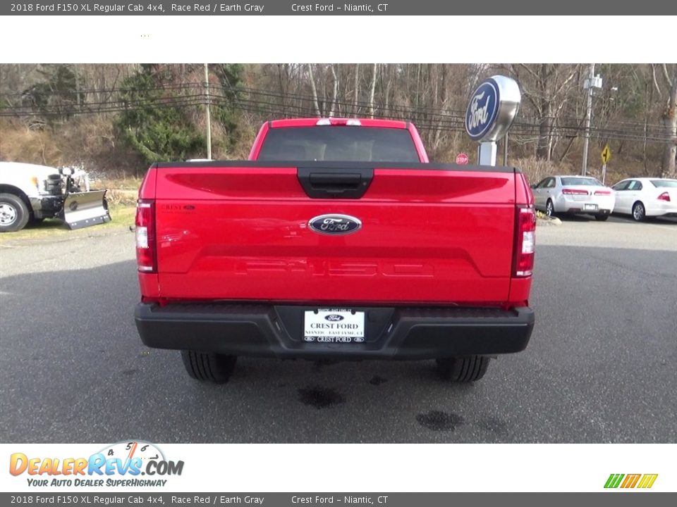 2018 Ford F150 XL Regular Cab 4x4 Race Red / Earth Gray Photo #6