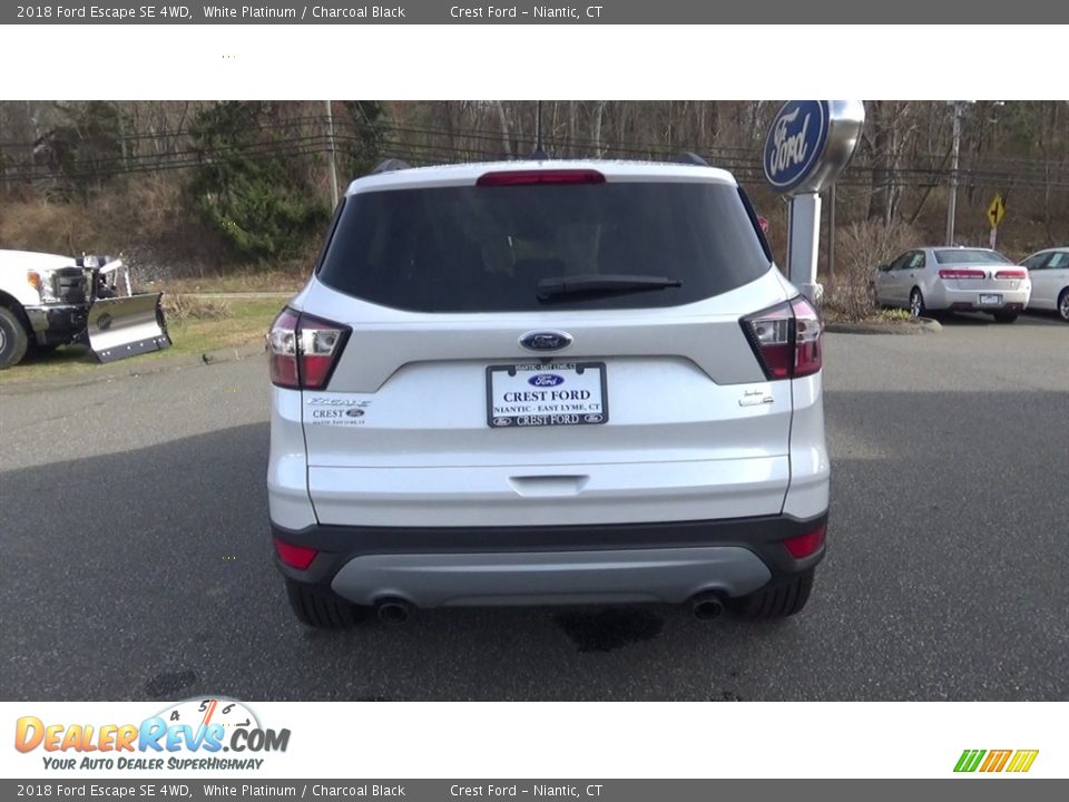 2018 Ford Escape SE 4WD White Platinum / Charcoal Black Photo #6