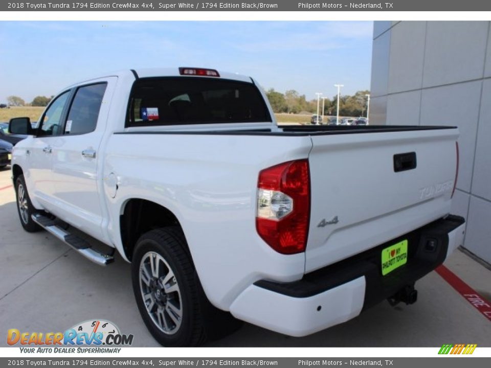 2018 Toyota Tundra 1794 Edition CrewMax 4x4 Super White / 1794 Edition Black/Brown Photo #6