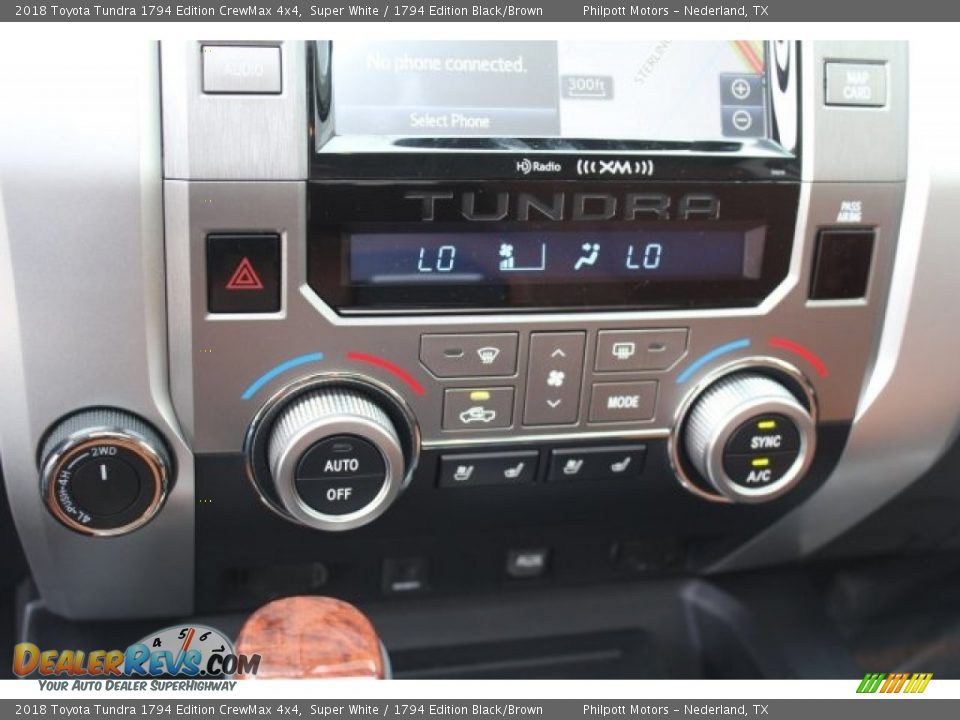Controls of 2018 Toyota Tundra 1794 Edition CrewMax 4x4 Photo #17