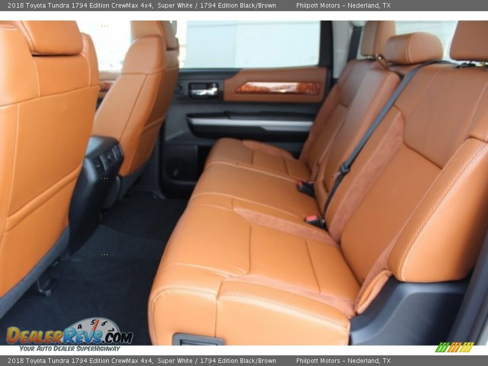 Rear Seat of 2018 Toyota Tundra 1794 Edition CrewMax 4x4 Photo #30
