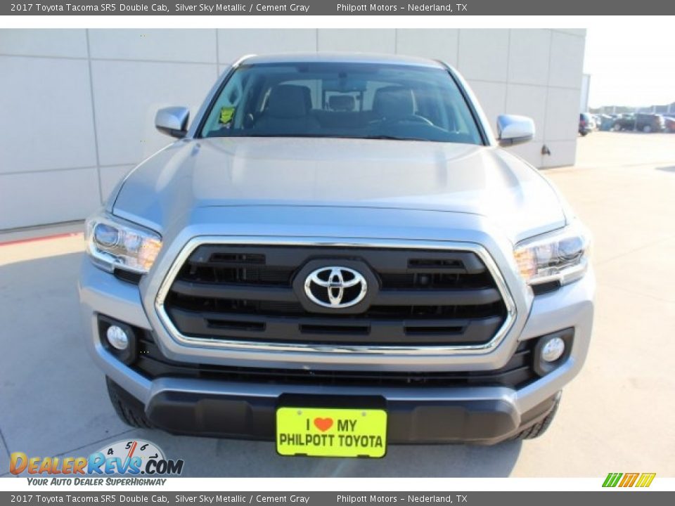 2017 Toyota Tacoma SR5 Double Cab Silver Sky Metallic / Cement Gray Photo #2
