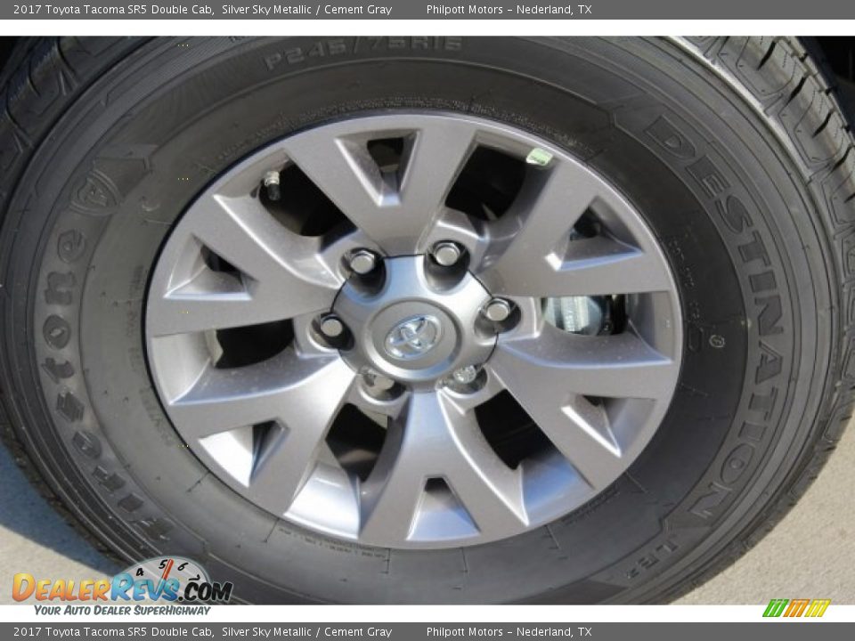 2017 Toyota Tacoma SR5 Double Cab Silver Sky Metallic / Cement Gray Photo #4