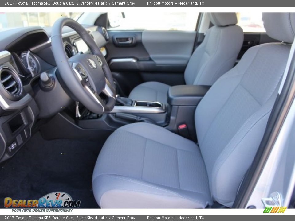 2017 Toyota Tacoma SR5 Double Cab Silver Sky Metallic / Cement Gray Photo #10