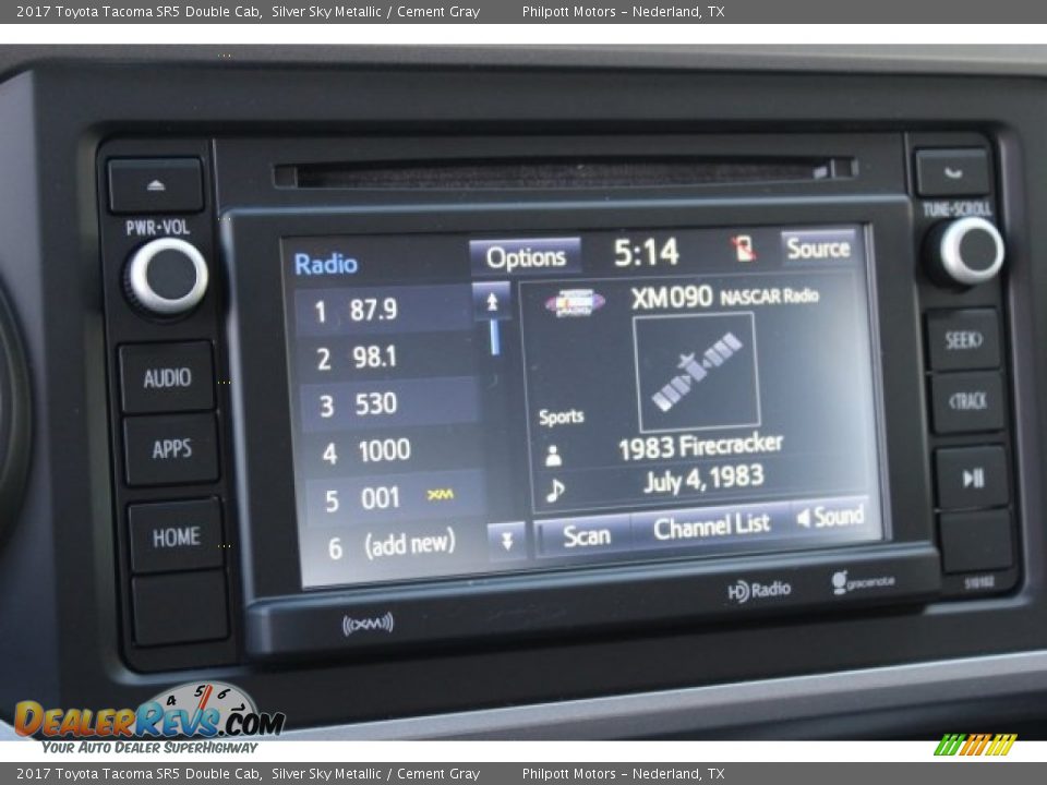 2017 Toyota Tacoma SR5 Double Cab Silver Sky Metallic / Cement Gray Photo #14