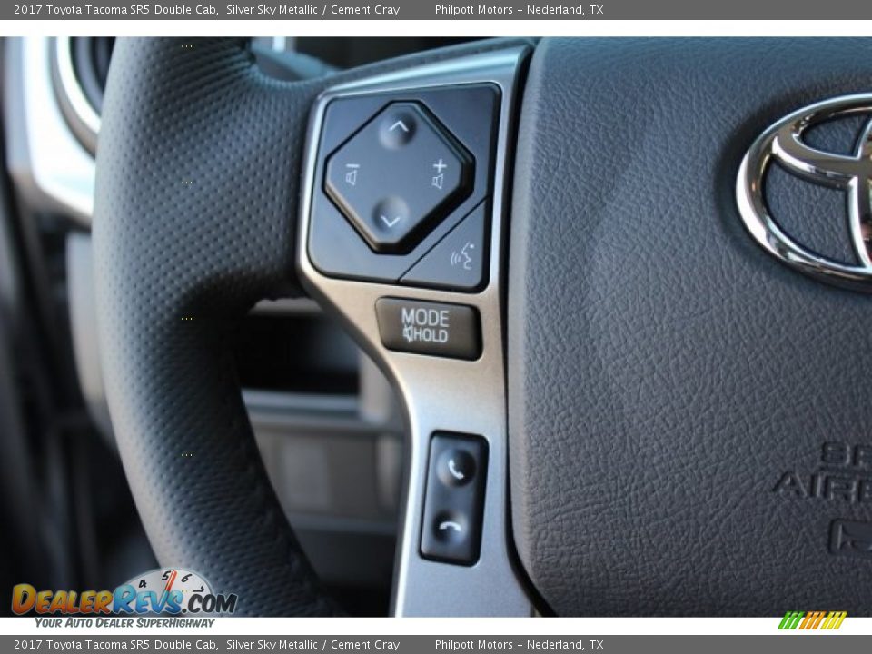 2017 Toyota Tacoma SR5 Double Cab Silver Sky Metallic / Cement Gray Photo #17