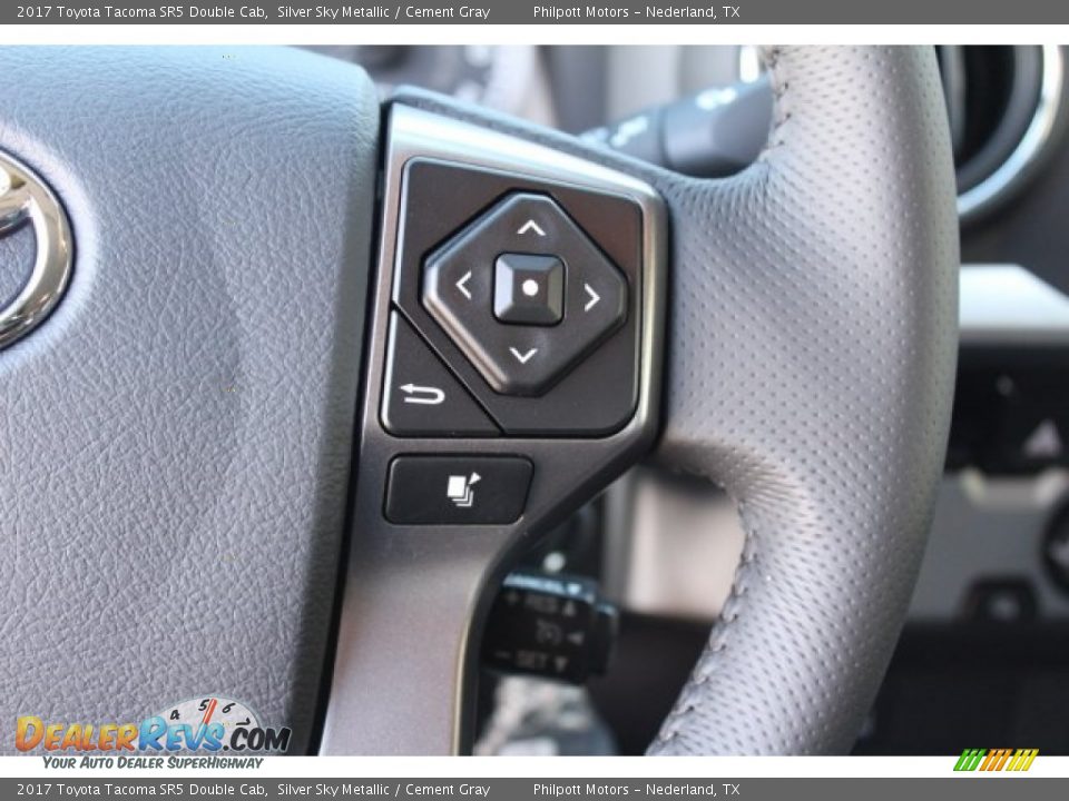 2017 Toyota Tacoma SR5 Double Cab Silver Sky Metallic / Cement Gray Photo #18