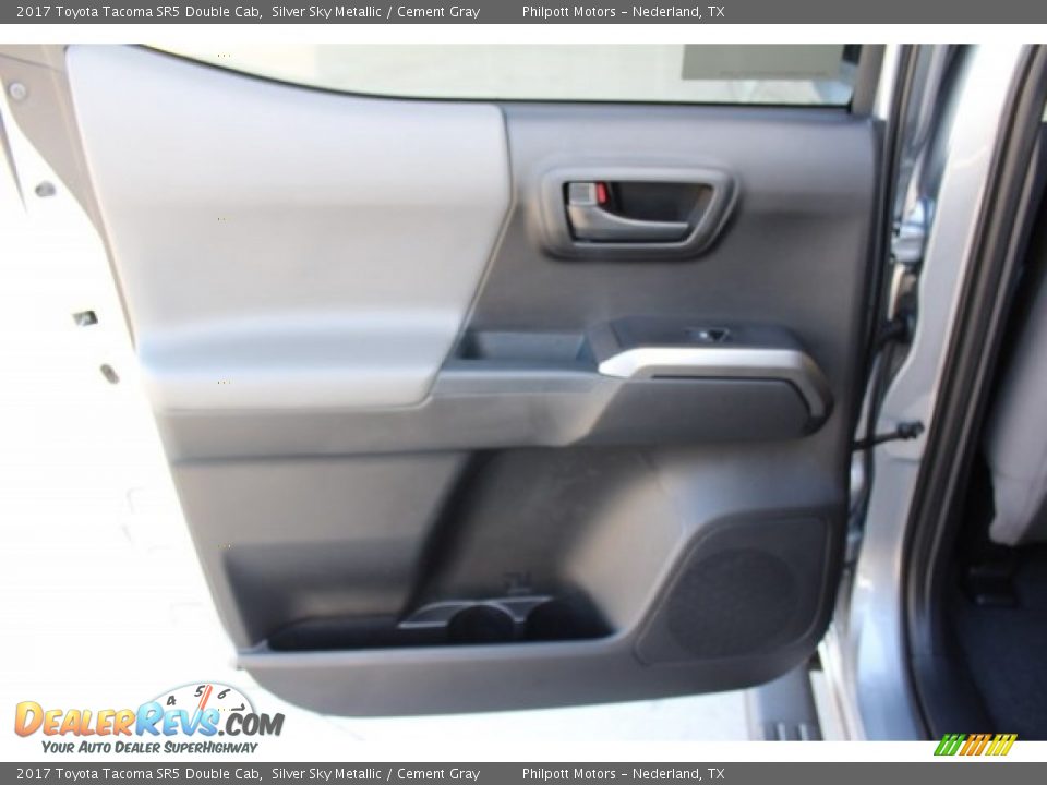 2017 Toyota Tacoma SR5 Double Cab Silver Sky Metallic / Cement Gray Photo #20