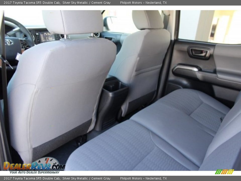 2017 Toyota Tacoma SR5 Double Cab Silver Sky Metallic / Cement Gray Photo #21