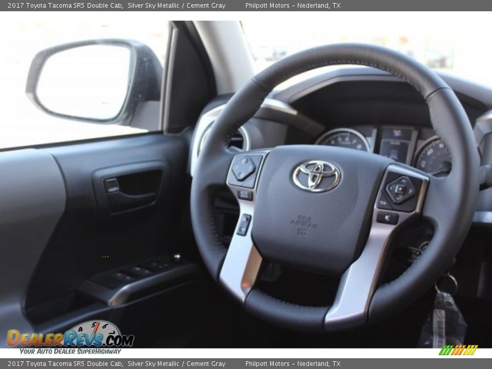 2017 Toyota Tacoma SR5 Double Cab Silver Sky Metallic / Cement Gray Photo #24