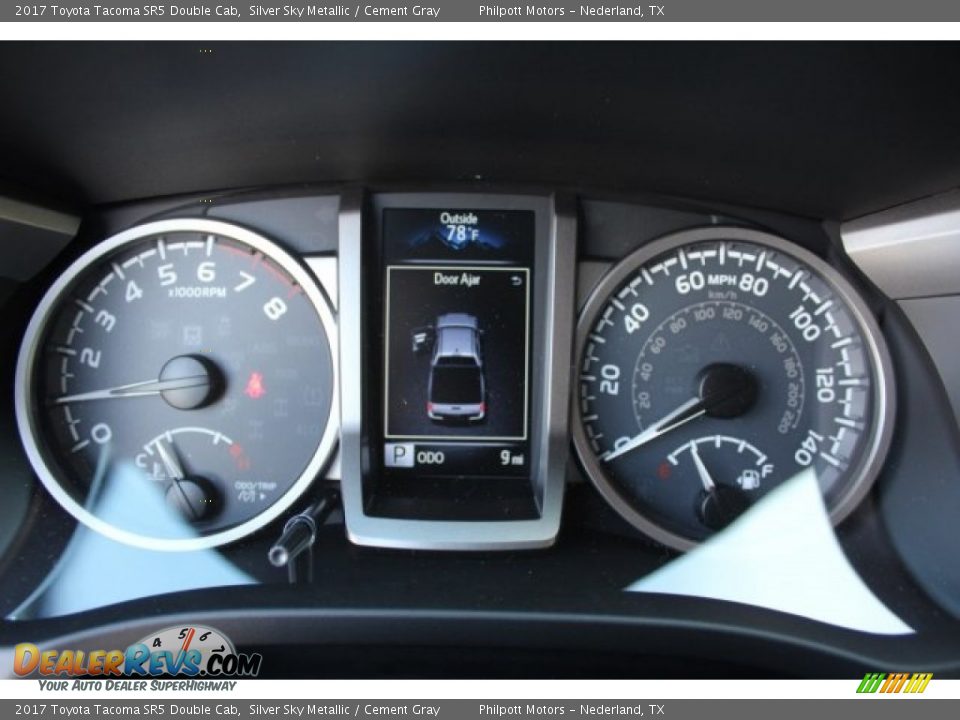 2017 Toyota Tacoma SR5 Double Cab Silver Sky Metallic / Cement Gray Photo #27