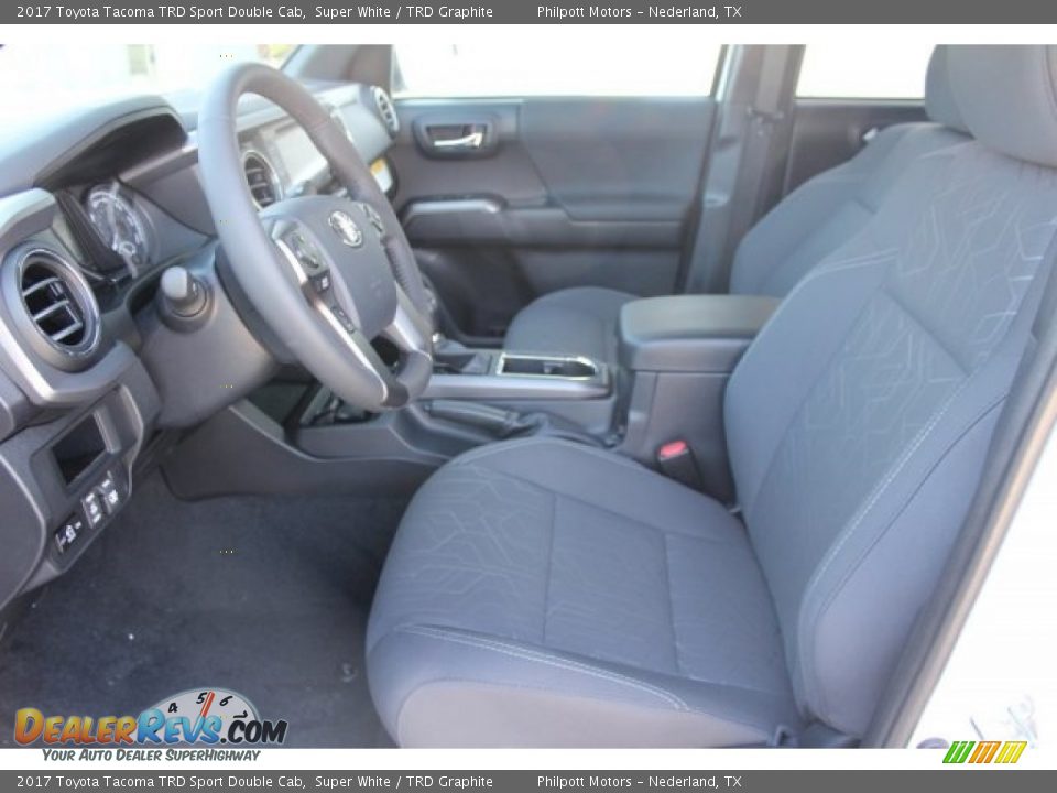 2017 Toyota Tacoma TRD Sport Double Cab Super White / TRD Graphite Photo #10