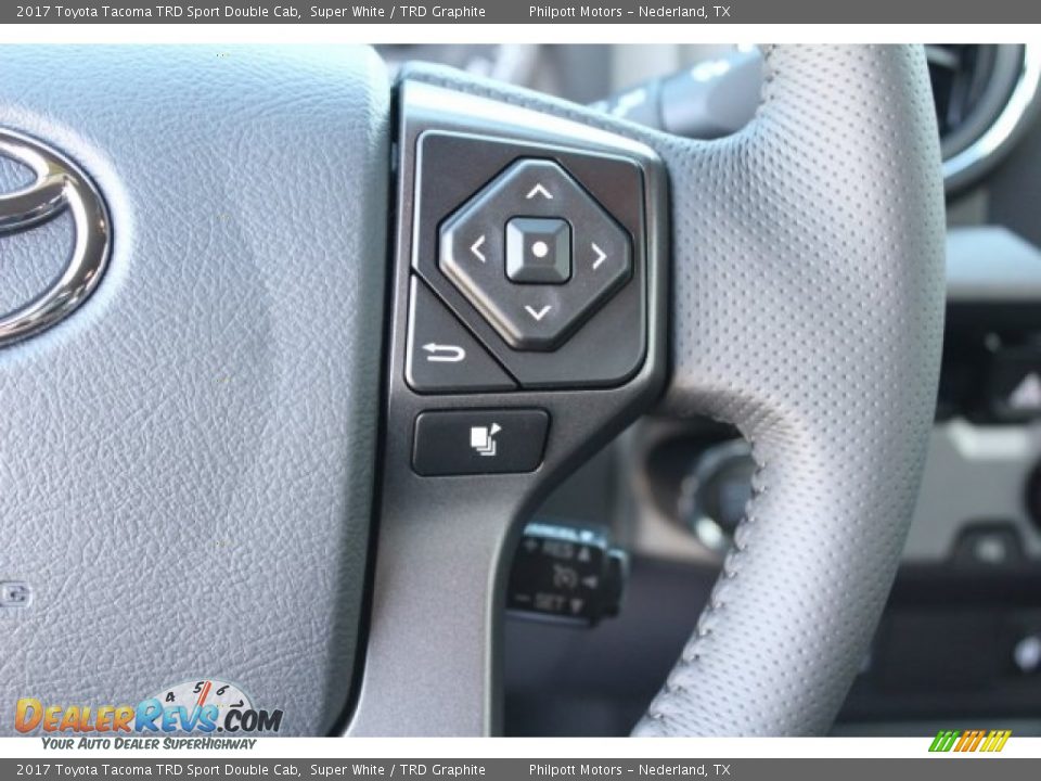 2017 Toyota Tacoma TRD Sport Double Cab Super White / TRD Graphite Photo #19