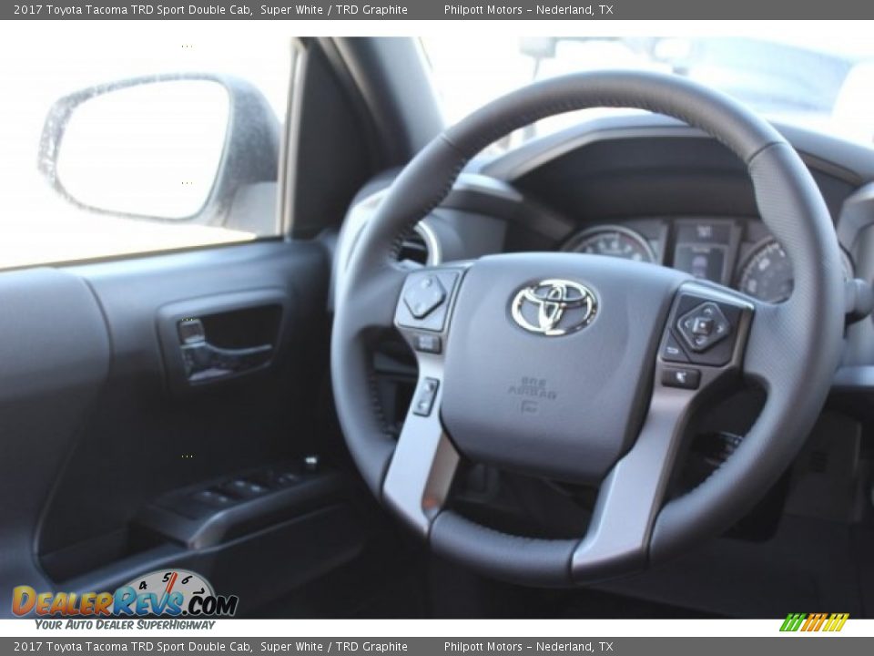 2017 Toyota Tacoma TRD Sport Double Cab Super White / TRD Graphite Photo #25