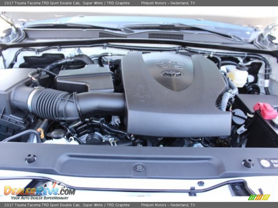 2017 Toyota Tacoma TRD Sport Double Cab Super White / TRD Graphite Photo #27