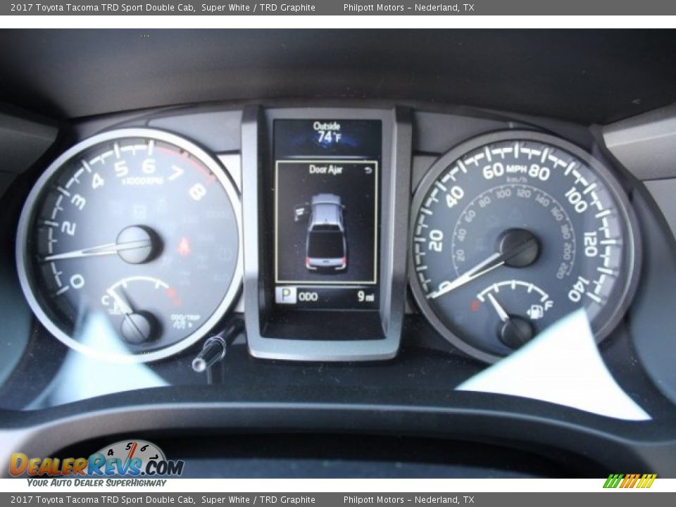 2017 Toyota Tacoma TRD Sport Double Cab Super White / TRD Graphite Photo #28