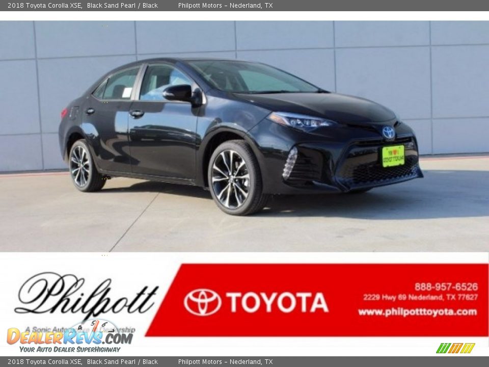 2018 Toyota Corolla XSE Black Sand Pearl / Black Photo #1