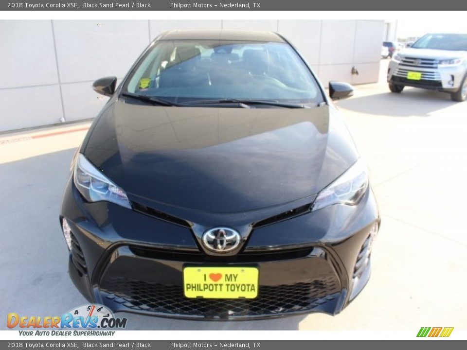 2018 Toyota Corolla XSE Black Sand Pearl / Black Photo #2