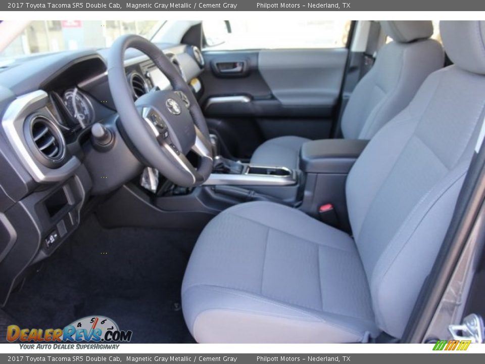 2017 Toyota Tacoma SR5 Double Cab Magnetic Gray Metallic / Cement Gray Photo #10