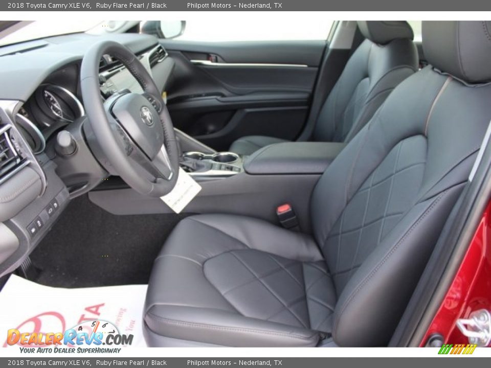 2018 Toyota Camry XLE V6 Ruby Flare Pearl / Black Photo #11