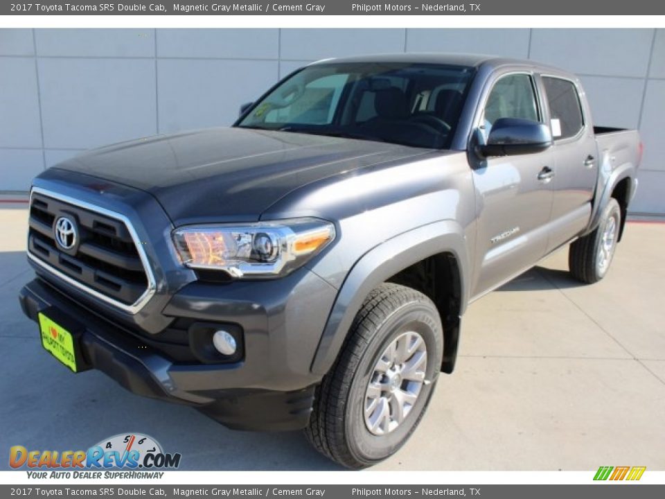 2017 Toyota Tacoma SR5 Double Cab Magnetic Gray Metallic / Cement Gray Photo #3