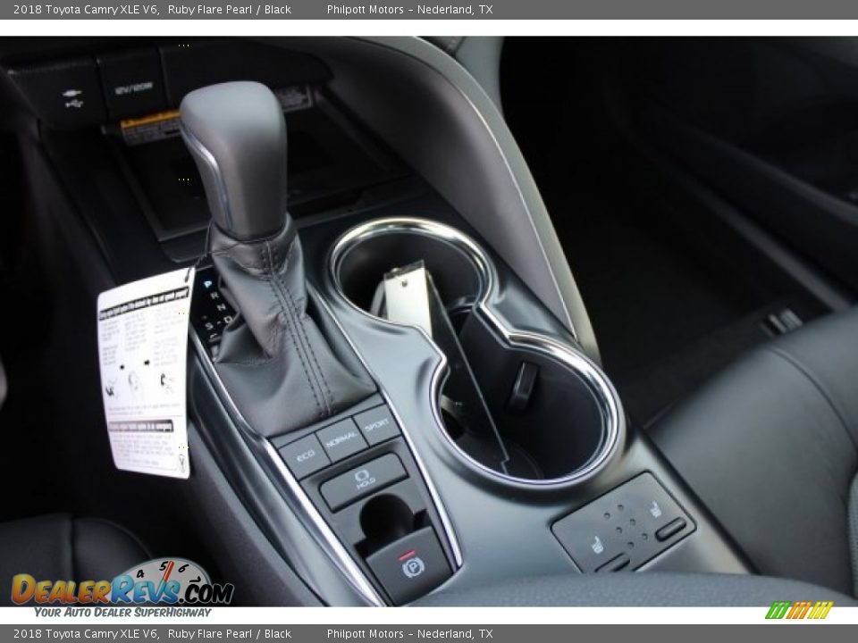 2018 Toyota Camry XLE V6 Ruby Flare Pearl / Black Photo #13