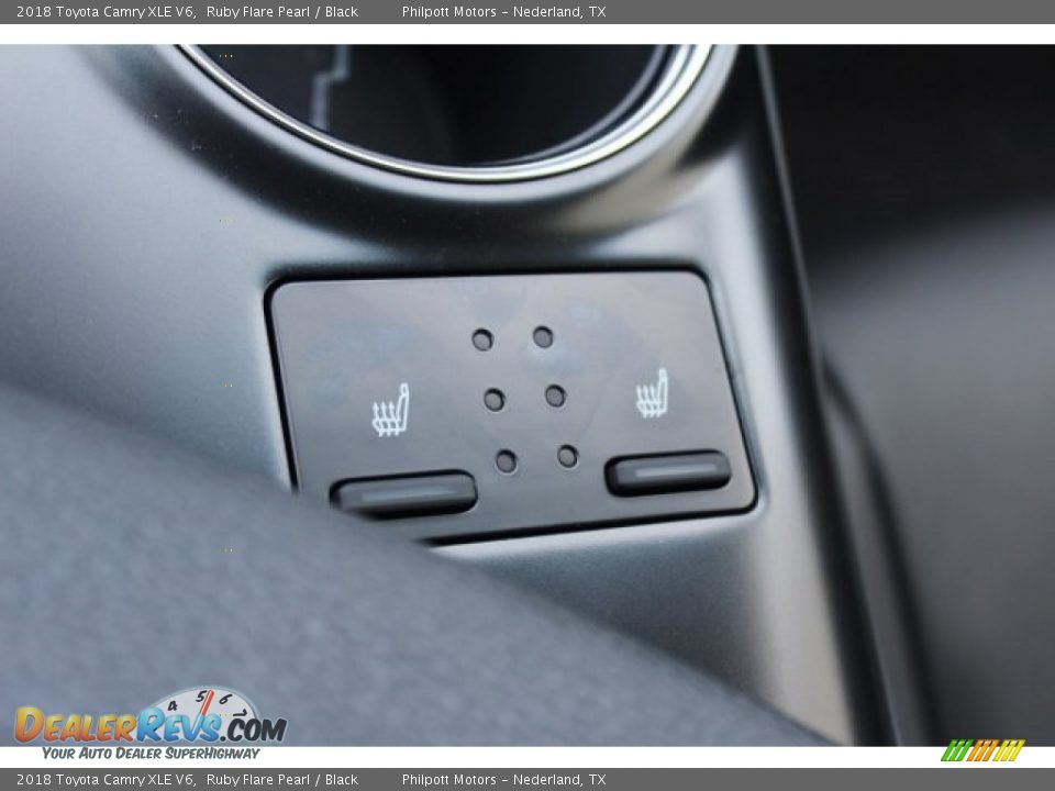 2018 Toyota Camry XLE V6 Ruby Flare Pearl / Black Photo #15