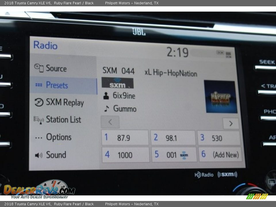 2018 Toyota Camry XLE V6 Ruby Flare Pearl / Black Photo #18