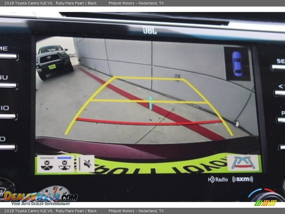 2018 Toyota Camry XLE V6 Ruby Flare Pearl / Black Photo #19