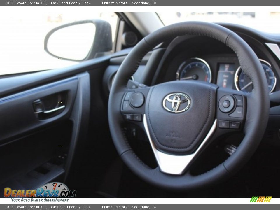 2018 Toyota Corolla XSE Black Sand Pearl / Black Photo #28