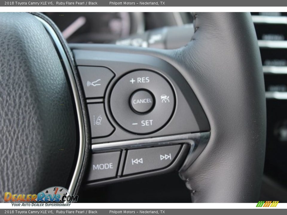 2018 Toyota Camry XLE V6 Ruby Flare Pearl / Black Photo #23