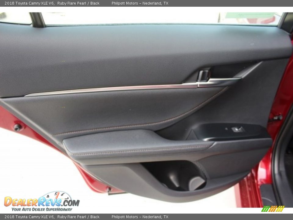 2018 Toyota Camry XLE V6 Ruby Flare Pearl / Black Photo #26