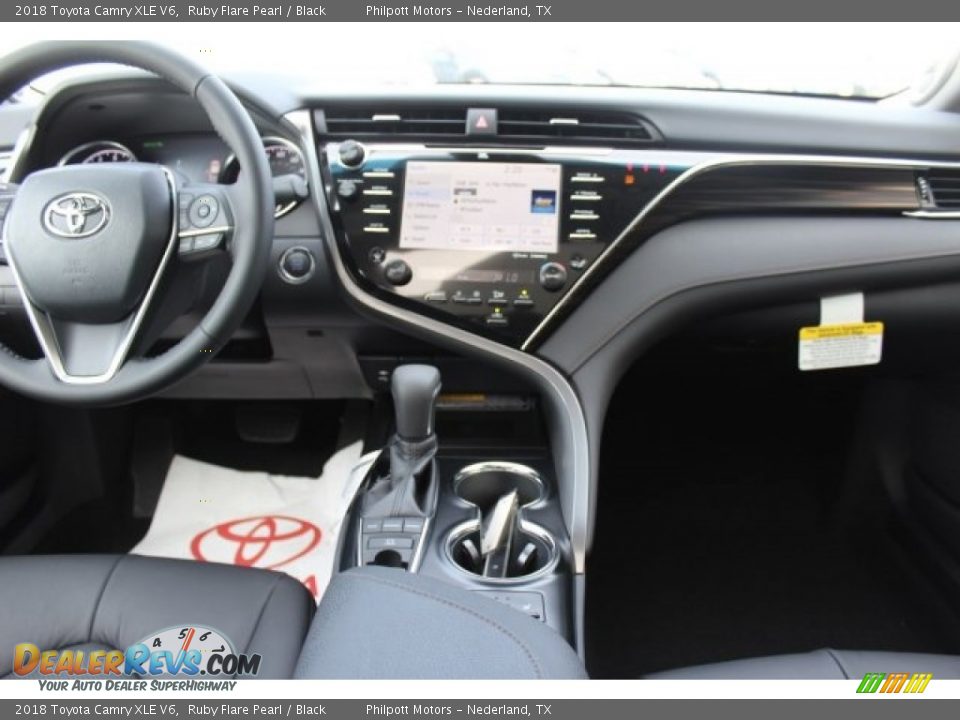 2018 Toyota Camry XLE V6 Ruby Flare Pearl / Black Photo #29
