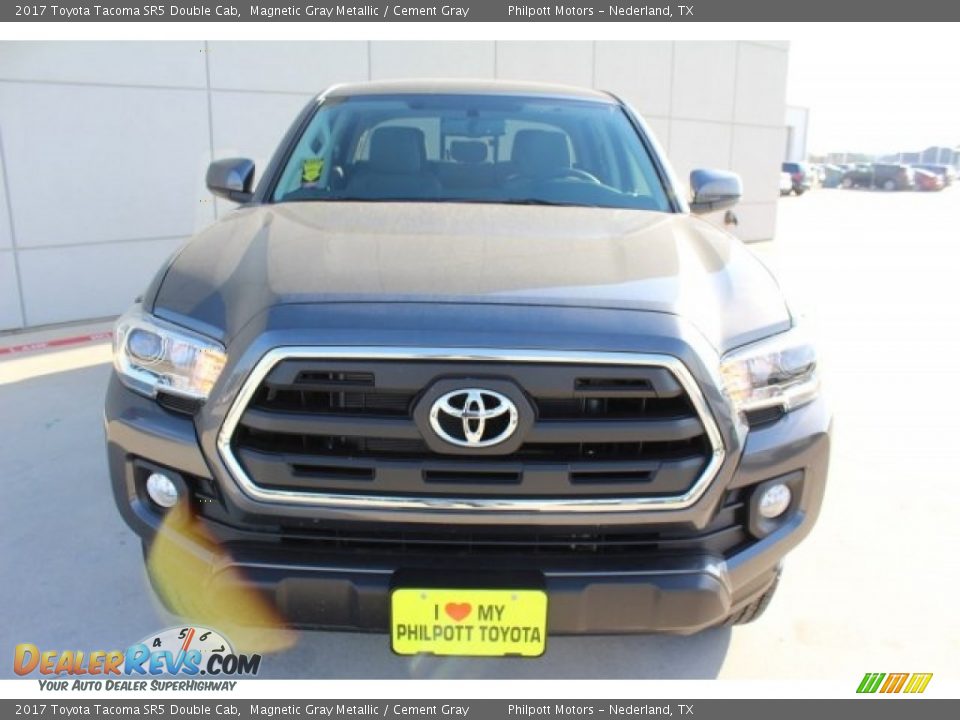2017 Toyota Tacoma SR5 Double Cab Magnetic Gray Metallic / Cement Gray Photo #2