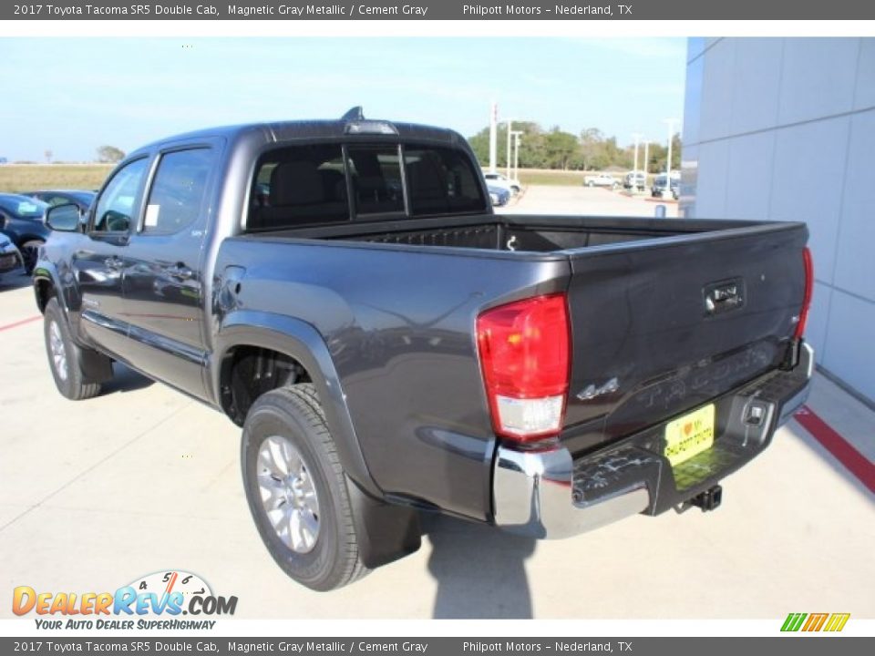 2017 Toyota Tacoma SR5 Double Cab Magnetic Gray Metallic / Cement Gray Photo #6