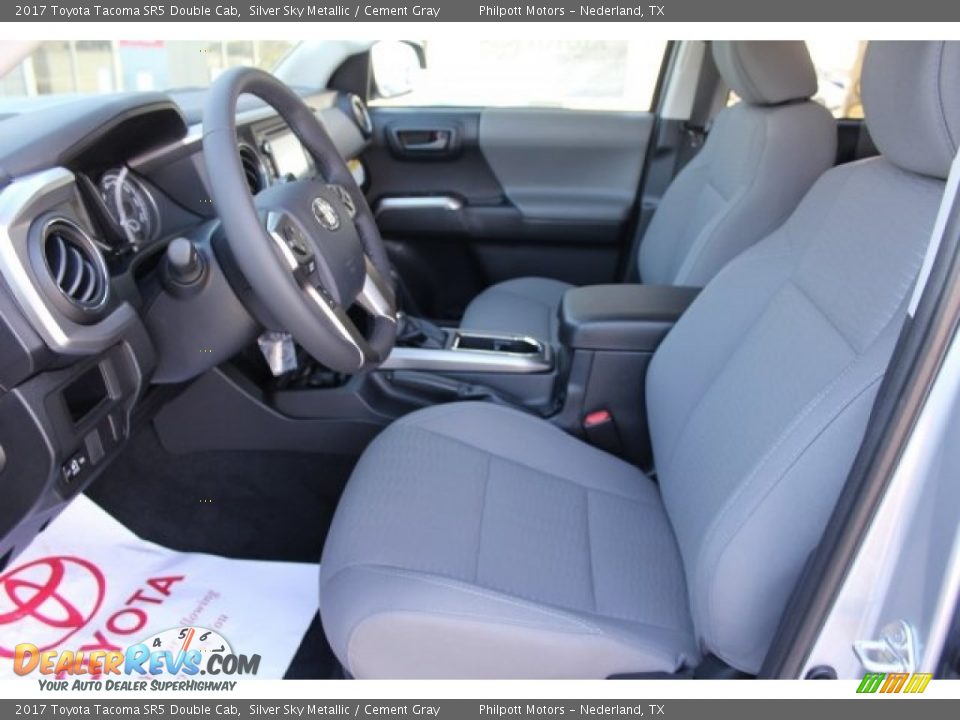 2017 Toyota Tacoma SR5 Double Cab Silver Sky Metallic / Cement Gray Photo #10