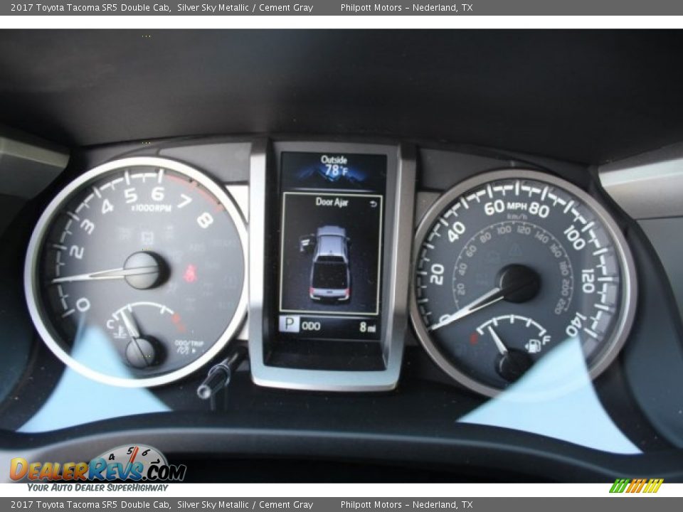 2017 Toyota Tacoma SR5 Double Cab Silver Sky Metallic / Cement Gray Photo #27