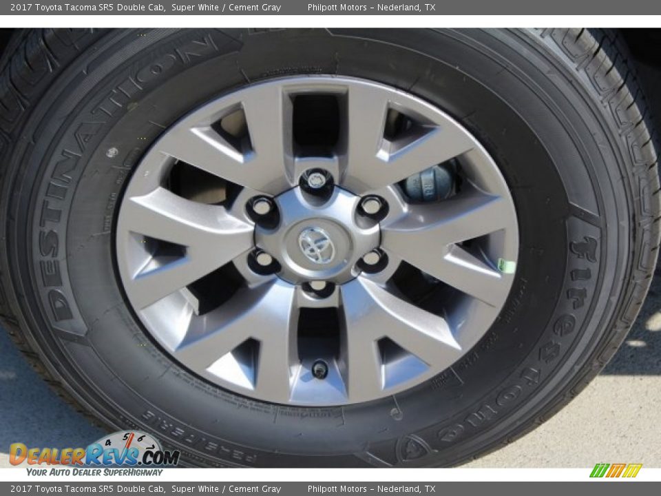 2017 Toyota Tacoma SR5 Double Cab Super White / Cement Gray Photo #4