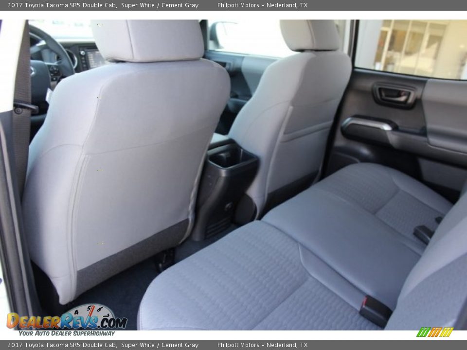 2017 Toyota Tacoma SR5 Double Cab Super White / Cement Gray Photo #21