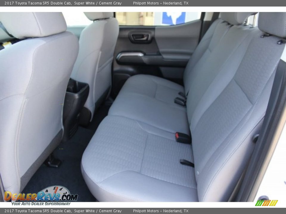 2017 Toyota Tacoma SR5 Double Cab Super White / Cement Gray Photo #22