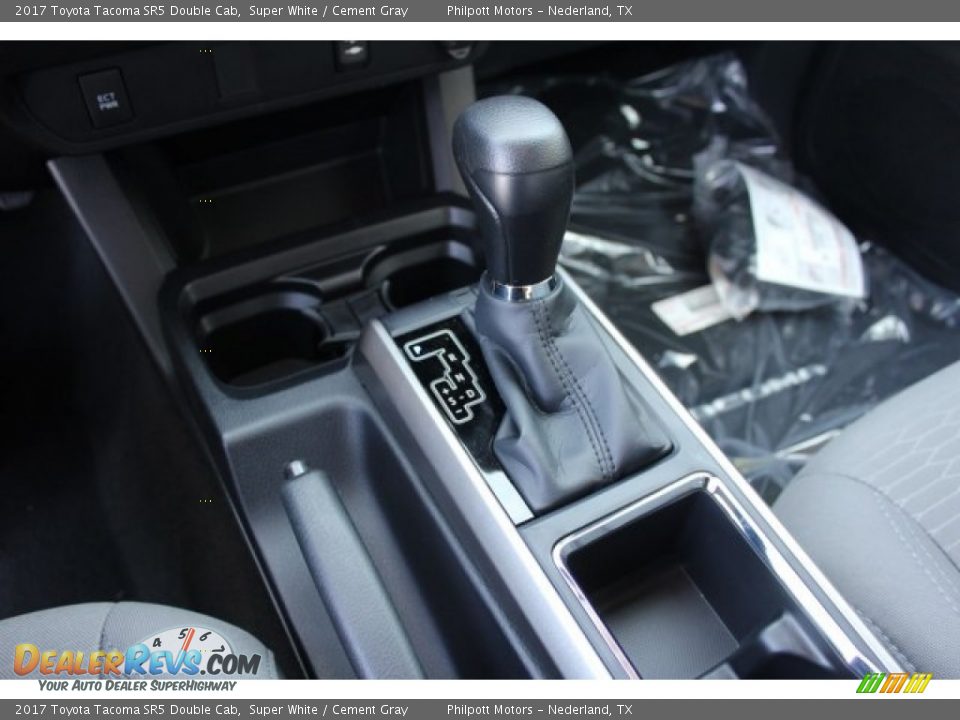 2017 Toyota Tacoma SR5 Double Cab Super White / Cement Gray Photo #12