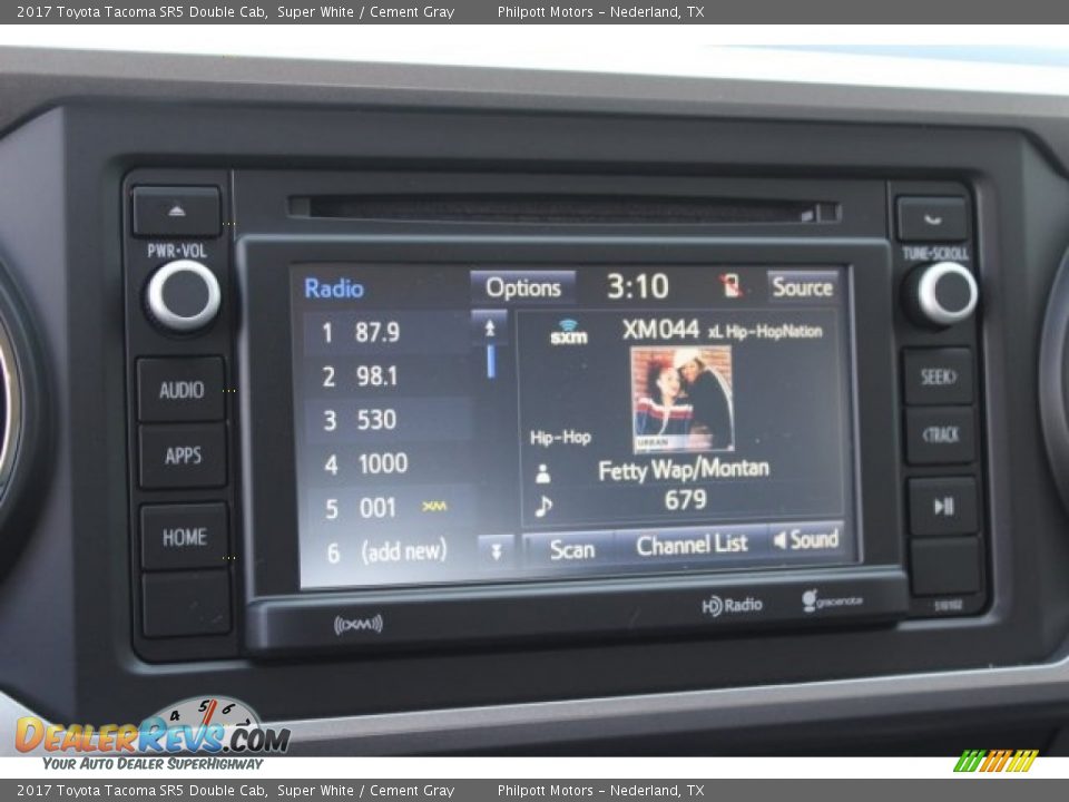 2017 Toyota Tacoma SR5 Double Cab Super White / Cement Gray Photo #14