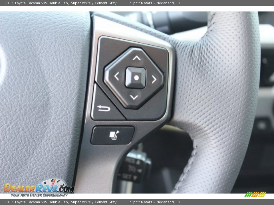 2017 Toyota Tacoma SR5 Double Cab Super White / Cement Gray Photo #18