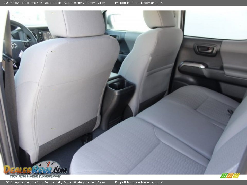 2017 Toyota Tacoma SR5 Double Cab Super White / Cement Gray Photo #21