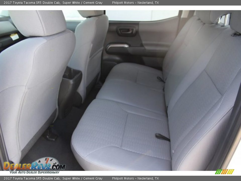 2017 Toyota Tacoma SR5 Double Cab Super White / Cement Gray Photo #22